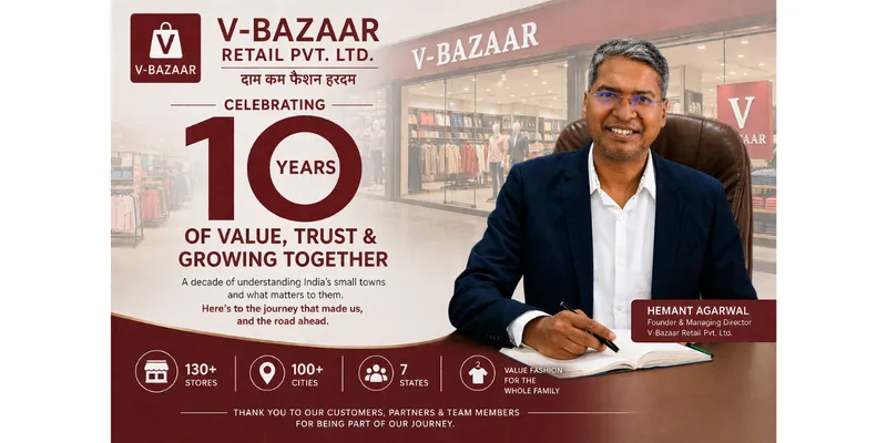 V-Bazaar Retail Marks 10 Years with Focus on Tier 2 and Tier 3 Markets